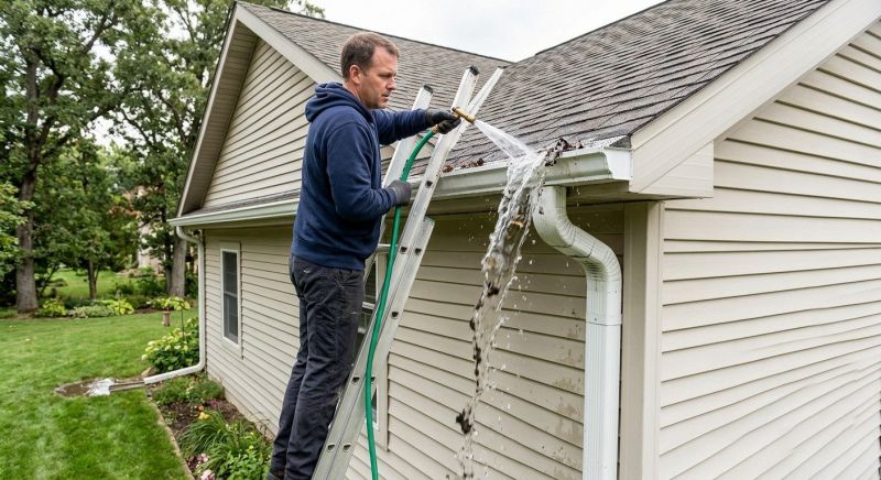 Gutter Downspout Unclogging in Rochester, NY
