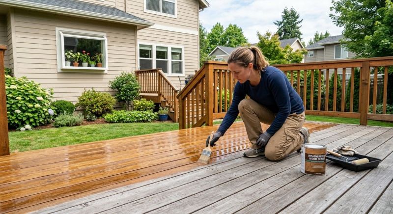 Concrete Deck Sealing in Gig Harbor, WA