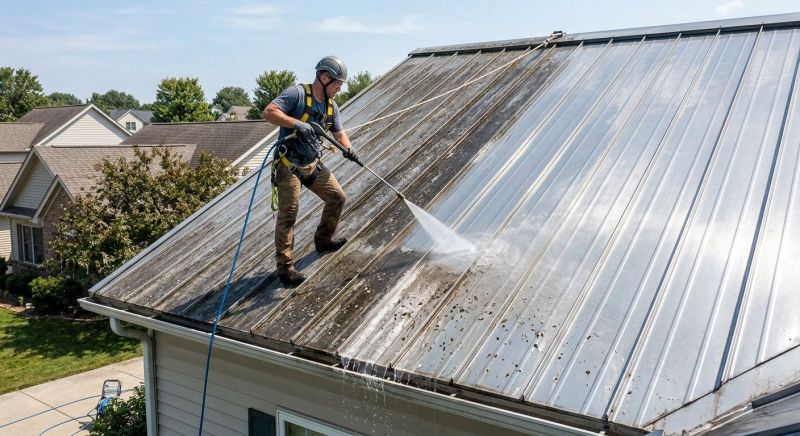 Metal Roof Cleaning in Vancouver, WA