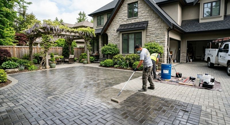 Paver Driveway Sealing in Seattle, WA