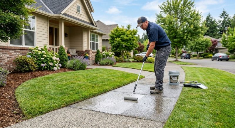 Stamped Concrete Sealing in Kitsap County, WA