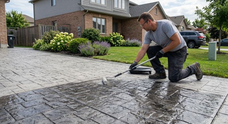 Stamped Concrete Sealing in Puyallup, WA